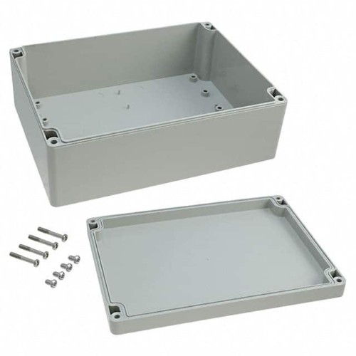 BOX ABS GRAY 7.874"L X 5.906"W