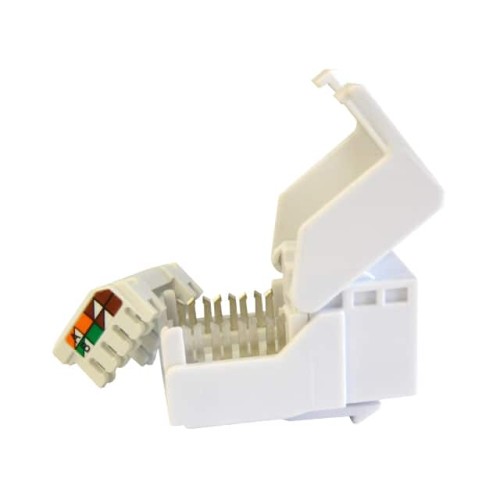 MOD JACK KEYSTONE CAT5E UNSHLD