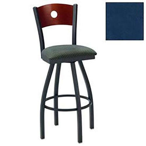SWIVEL BAR STOOL, CIRCLE-BACK