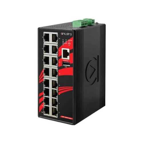 16-PORT INDUSTRIAL GIGABIT POE+
