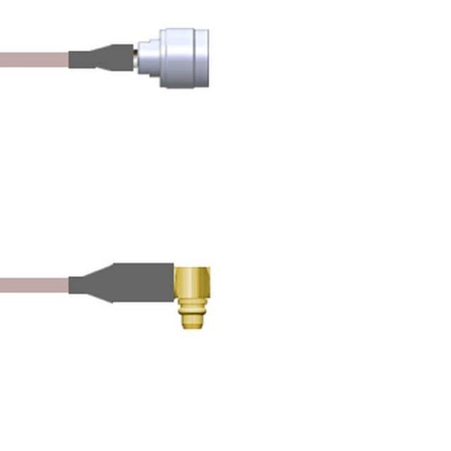 CBL ASSY MMCX-N PLUG RG178 12"