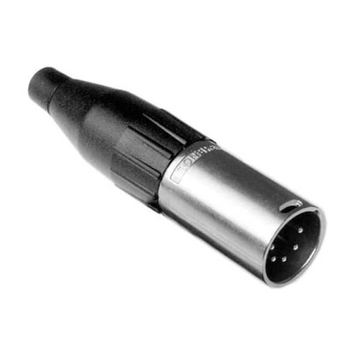 CONN RCPT MALE XLR 5P SOLDER CUP