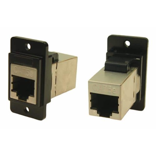 DUALSLIM BLKMTL CAT5E SHLD M3