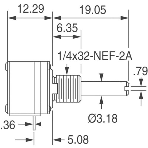 POT 2.5M OHM 1W CERMET LINEAR