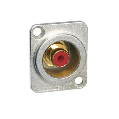 CONN RCA JACK CHASIS MOUNT RED