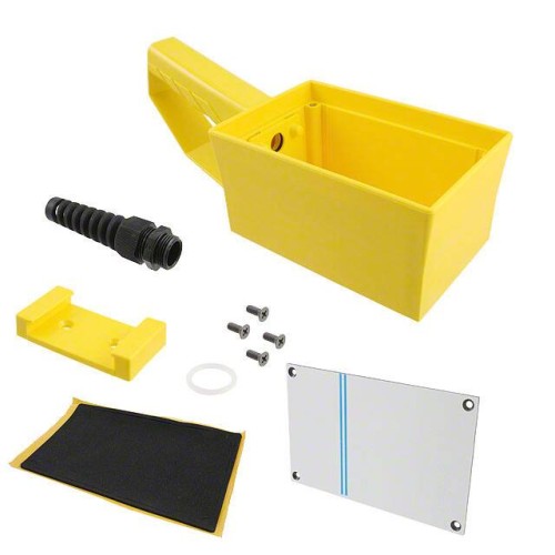 BOX PLASTIC YLW 3.35"L X 4.13"W