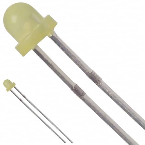 LED YELLOW DIFFUSED T-1 T/H