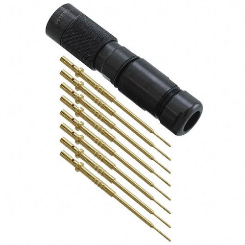 CONN PLUG MALE 8POS GOLD CRIMP