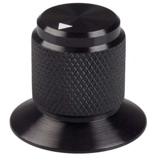 KNOB KNURLED W/SKRT 0.236" METAL