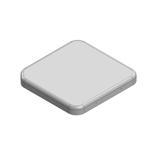 RF SHLD COVER 1.504"X1.535" SNAP