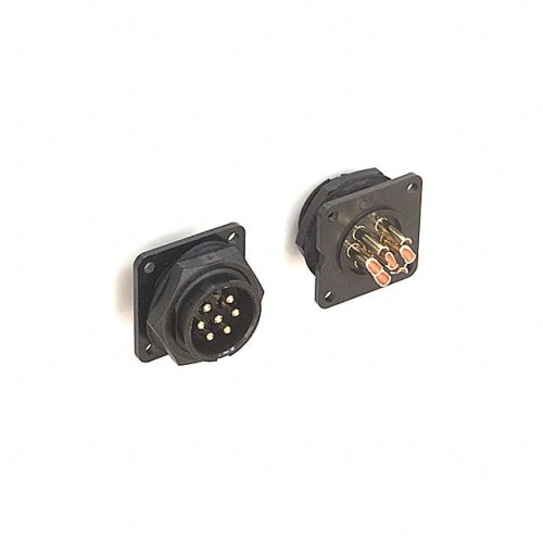 CONN RCPT MALE 7P GOLD SLDR CUP