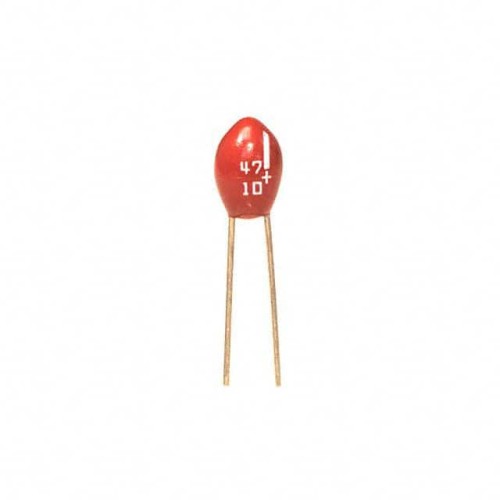 CAP TANT 47UF 20% 10V RADIAL