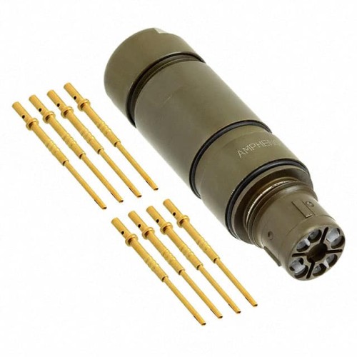 CONN RCPT FMALE 8POS GOLD CRIMP