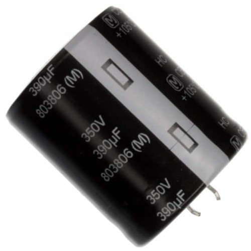 CAP ALUM 390UF 20% 350V SNAP