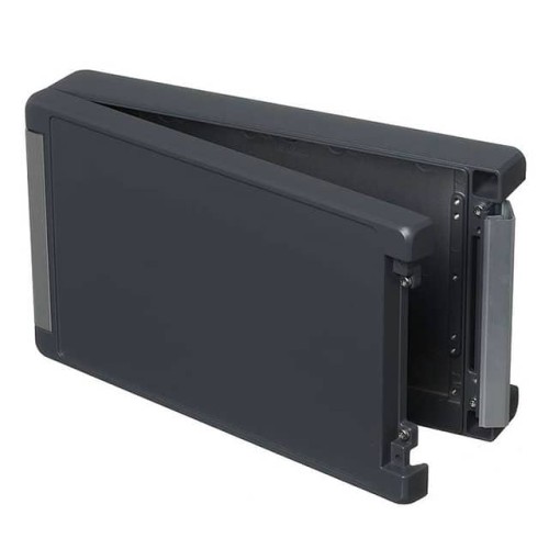 BOX ALUM GRAY 11.772"L X 6.811"W