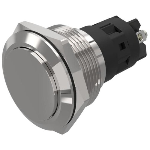 22 MM, PUSHBUTTON, STAINLESS STE