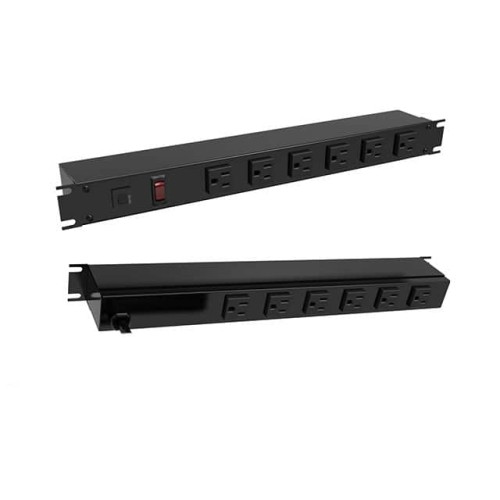POWER STRIP 19" 15A 6OUT 15'CORD