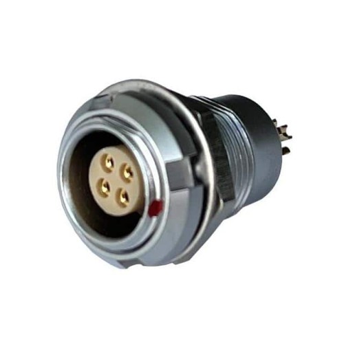 CONN RCPT FMALE 4P GOLD SLDR CUP