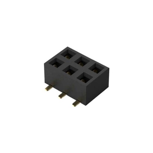 6POS, 2MM PITCH SOCKET, DIL, SMT