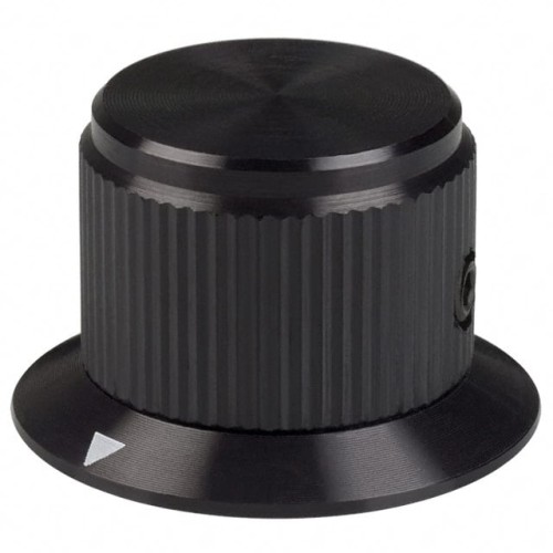 KNOB KNURLED W/SKRT 0.236" METAL
