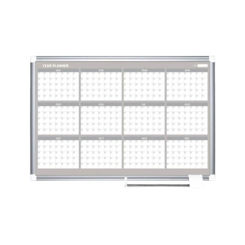 MAGNETIC 12 MONTH PLANNER, STEEL