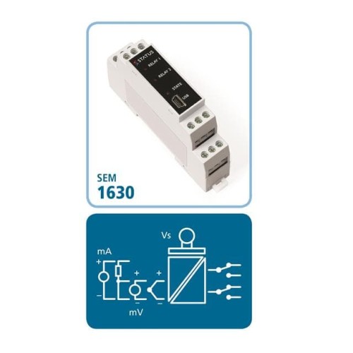 Universal trip amp with 2 relay