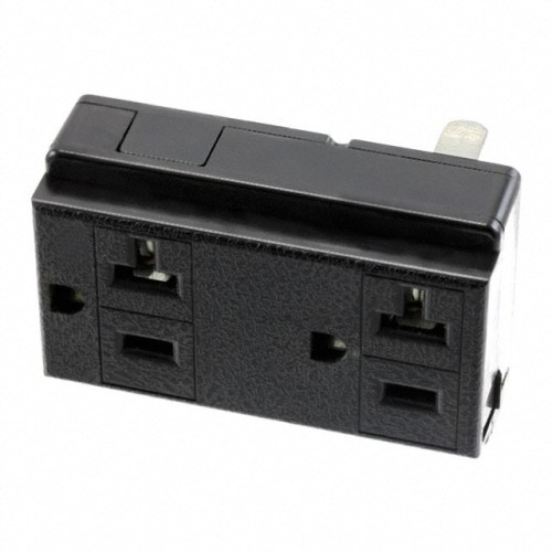RCPT,DPLX,20A,2'',5/8W,L2,BLACK