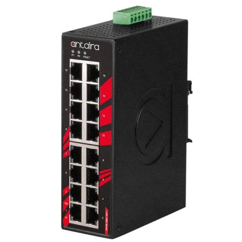 16-PORT INDUSTRIAL UNMANAGED ETH