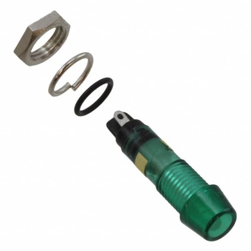LED 7MM GREEN PMI W GASKET