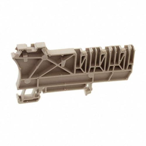 CONN TERM BLK END PLATE RAIL BG