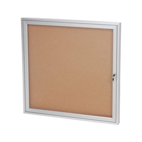 ONE DOOR BULLETIN BOARD, 36"W X