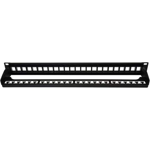 1RU RACK PANEL WITH 24 KEYSTONES