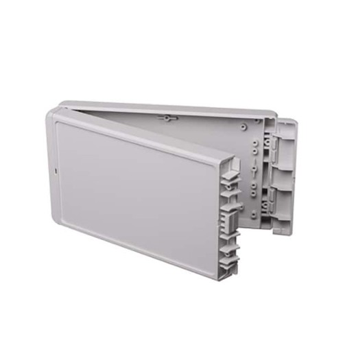 BOX PLAS GRAY 9.094"L X 4.921"W