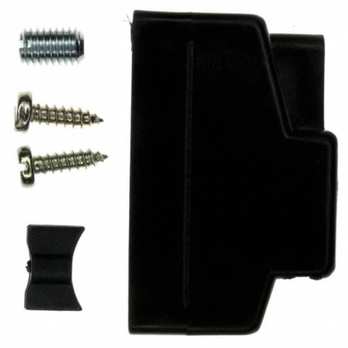 CONN BACKSHELL 15POS 180DEG BLK