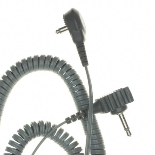 CORD COIL DUAL COND GND R/A 10'