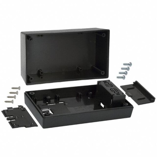 BOX ABS BLACK 5.620"L X 3.250"W
