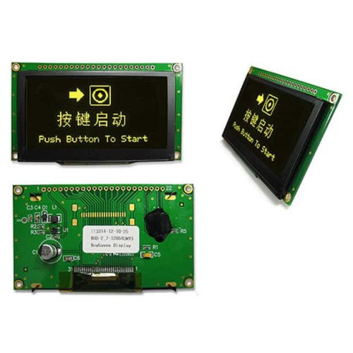 OLED GRAPH MULTIFONT YEL 2.7