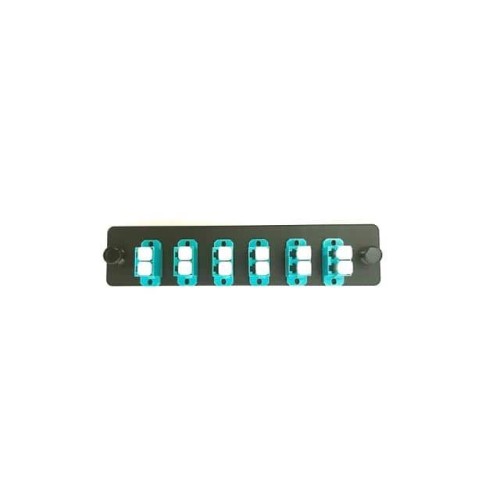 LC DX 6 PACK, 12 FIBERS, AQUA AD