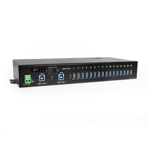INDUSTRIAL 16-PORT USB 3.0 DIN-R