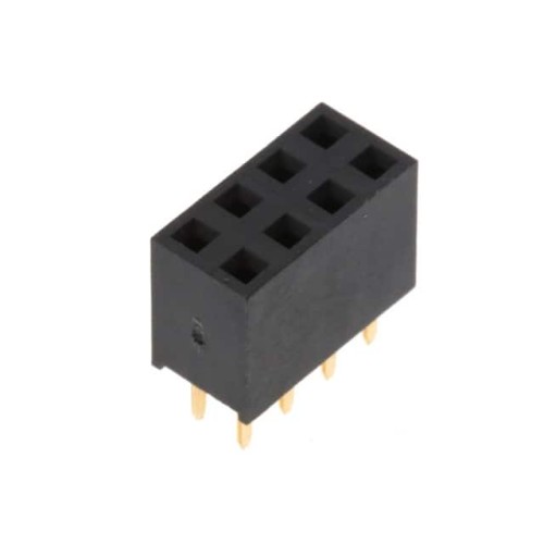 RECEPTACLE, THR, DUAL ROW, .100"