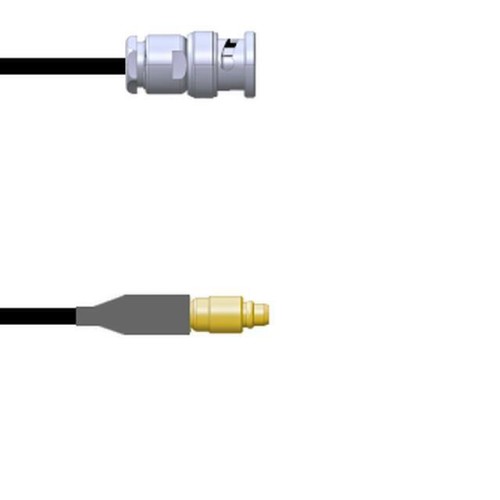 CBL ASSY BNC-MMCX PLUG RG174 12"