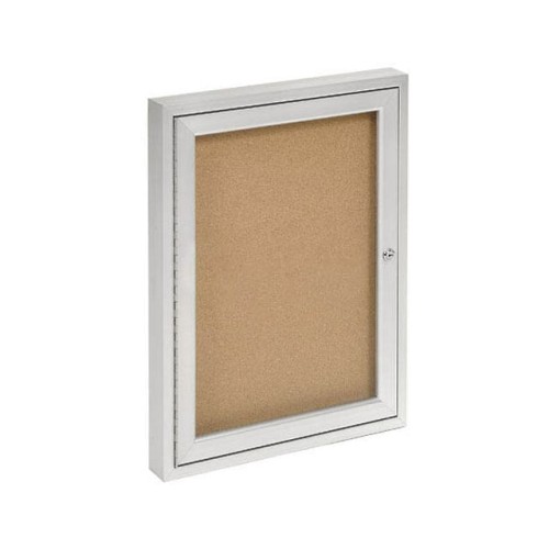 ONE DOOR BULLETIN BOARD, 24"W X