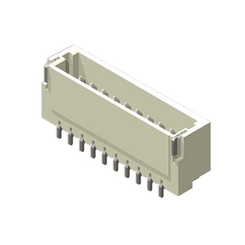 10POS 1.00MM(.039) SINGLE ROW RI