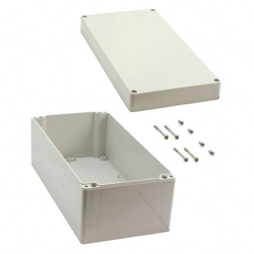 BOX ABS GRAY 9.449"L X 4.724"W