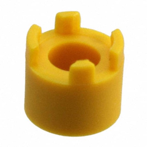 CAP TACTILE ROUND YELLOW