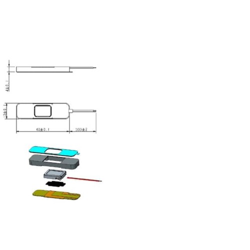 SPEAKER BOX WITH WIRES + GASKET