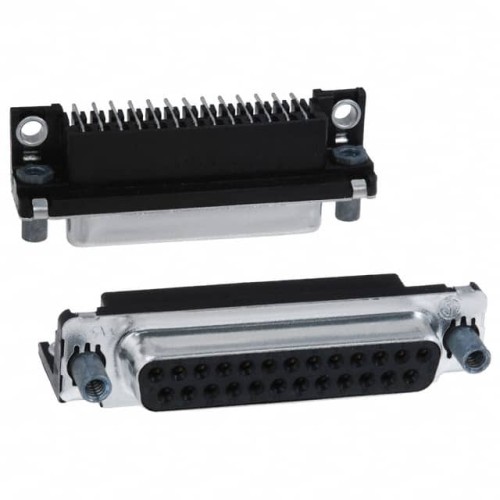 CONN D-SUB RCPT 25POS R/A SLDR
