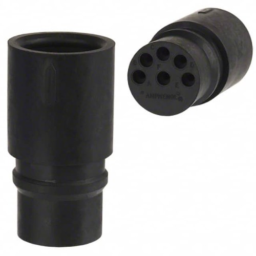 CONN RCPT HSNG MALE 6POS INLINE