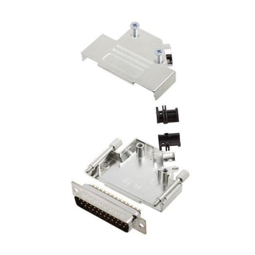 25 WAY D-SUB HOOD DIE CAST SIDE