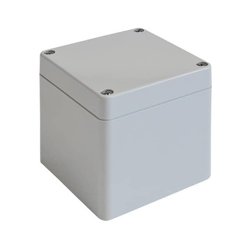 BOX PLAS GRAY 4.803"L X 4.724"W